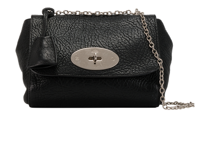Lily Crossbody, &pound;350, Handbags, Black, Leather, Front view